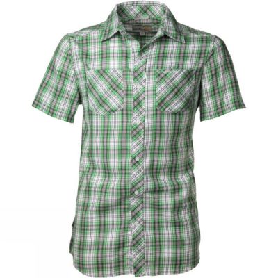 Camisa Craghoppers Nico Manga Corta Hombre Verde - Chile SQI457602